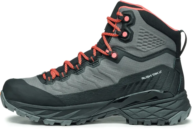 Scarpa Womens Rush TRK LT GTX Boots - Gray-Coral-2